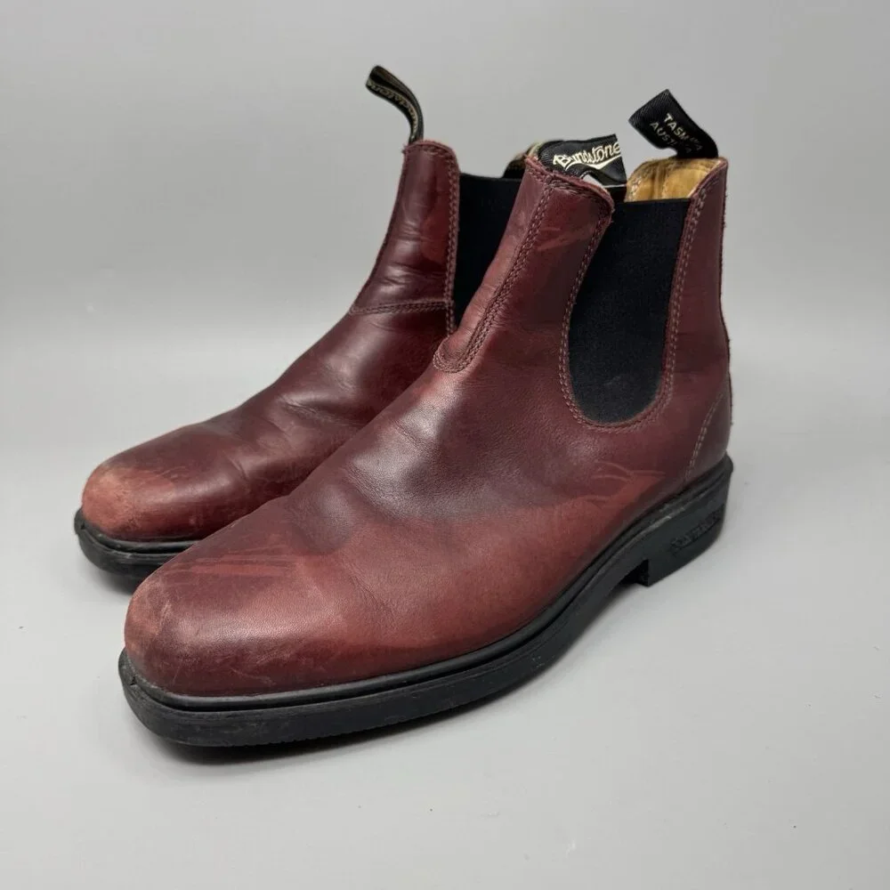 Blundstone #1440 Chelsea Boots Ankle Redwood Men’s 8.5 US Elastic V Cut